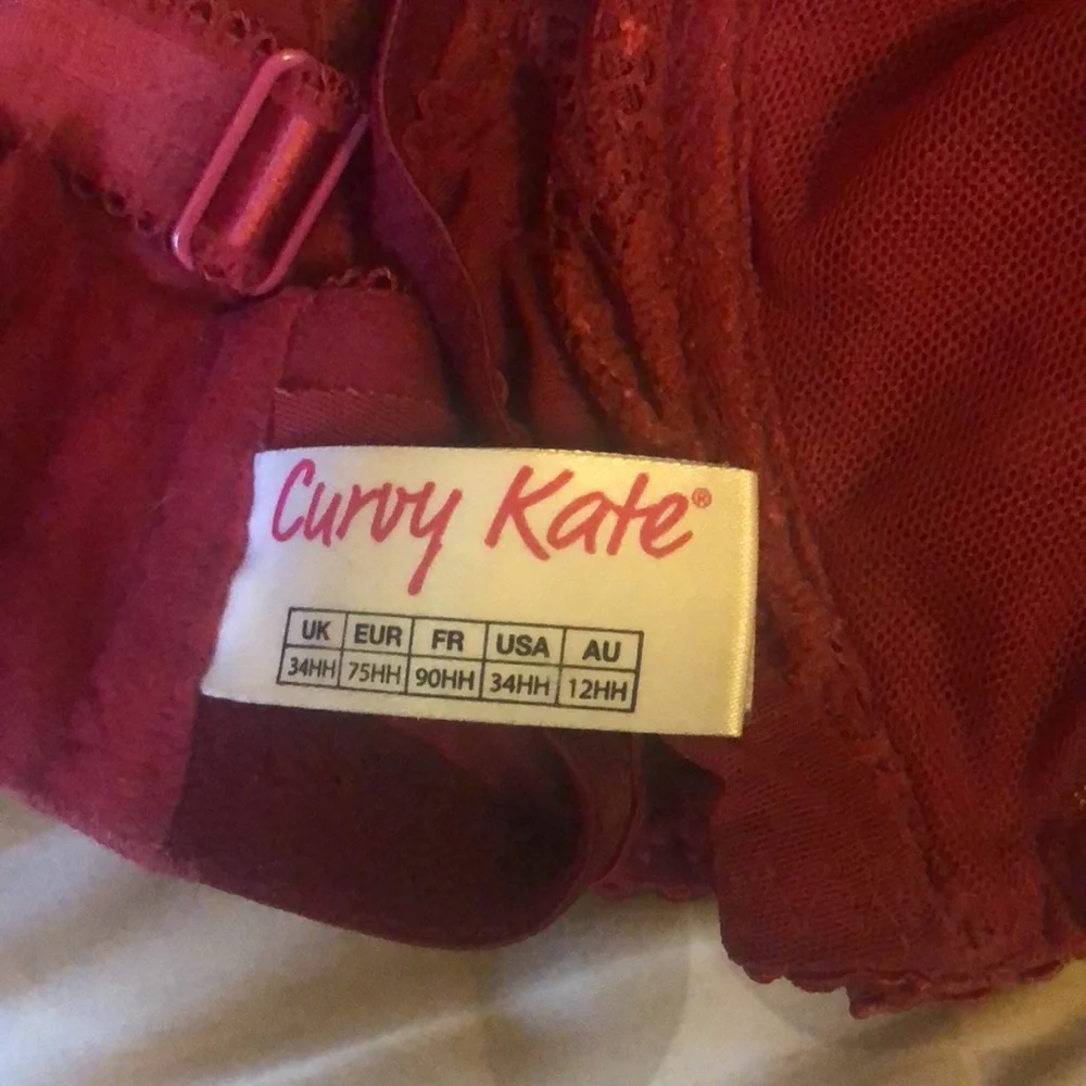 SOLD!π₯³Curvy Kate Womenβsβ Ellace Balcony Bra 34HH - Picture 7 of 16
